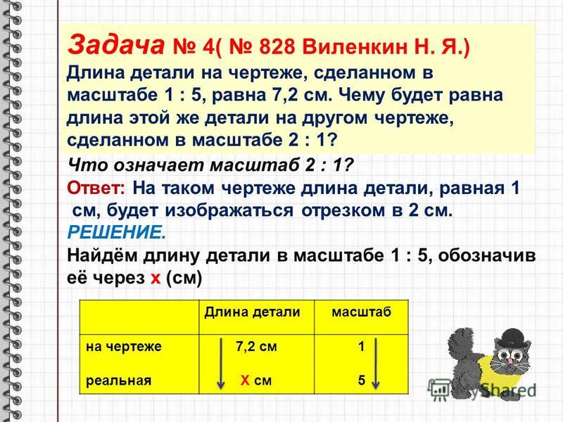 Длина детали на чертеже