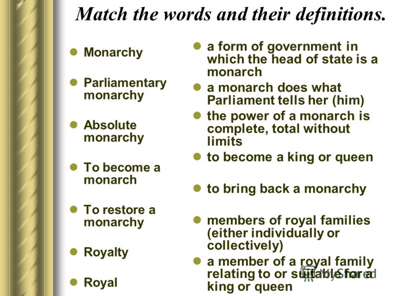 Another Word For Monarchy In English