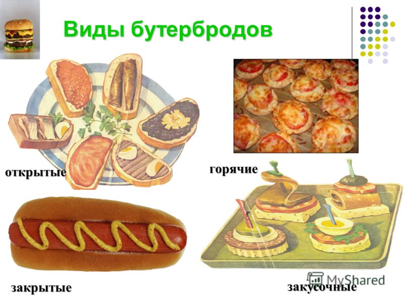 Виды Бутербродов Фото