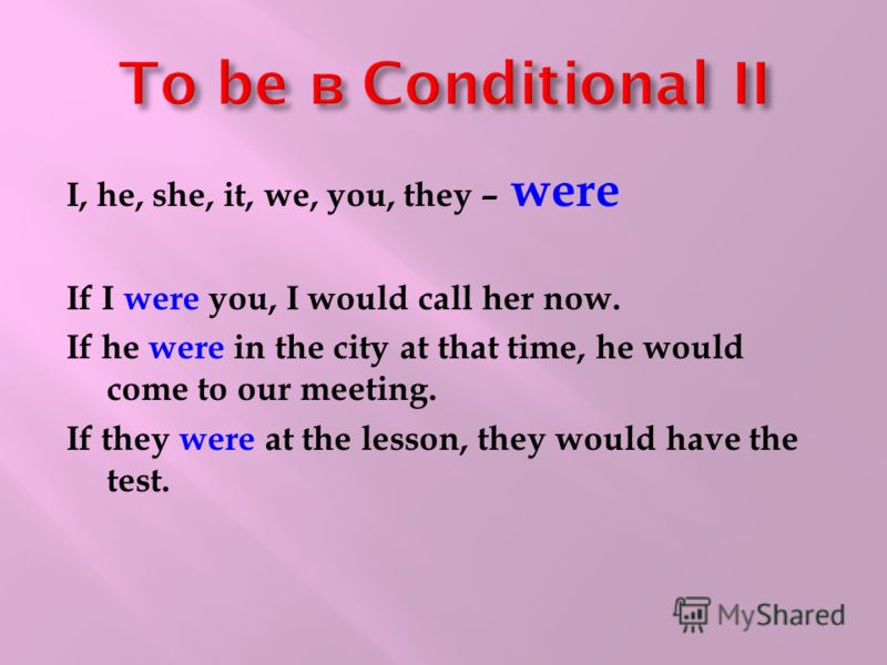 Кондишинал 2 тип примеры Second conditional презентация