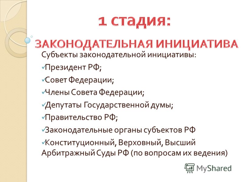 Субъектом законодательной инициативы по внесению в государственную думу проекта избирательного закона Актуальный мониторинг изменений федерального законодательства, обзоры и