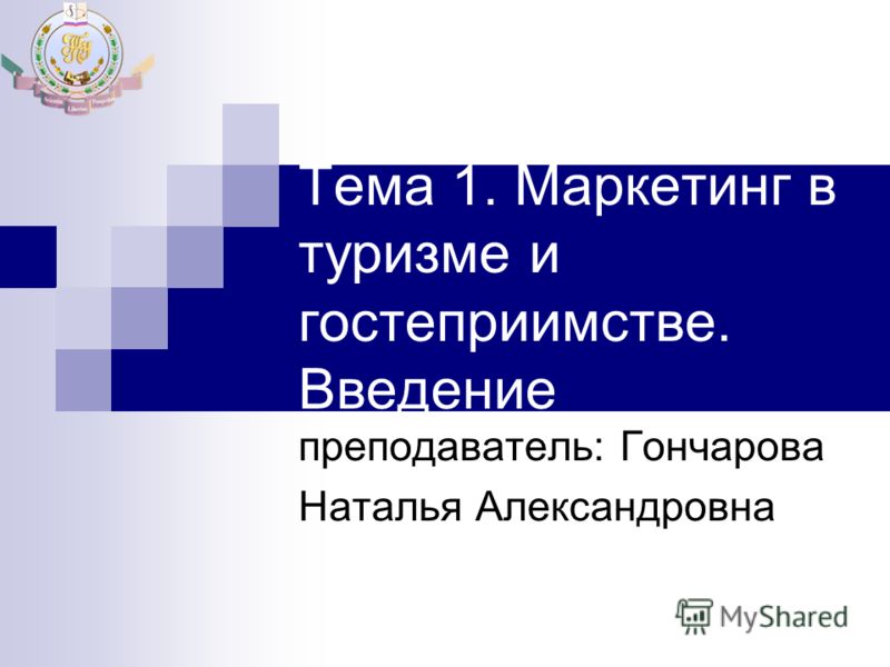 Реферат: Маркетинг в туризме