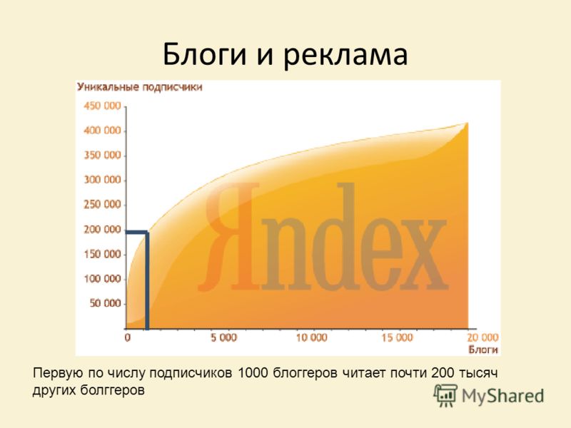 Блоги и реклама Первую по числу подписчиков 1000 блоггеров читает почти 200 тысяч других болггеров