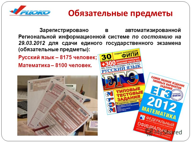 Обязательные предметы ЕГЭ в 2018 году Обязательные предметы ЕГЭ в 2018 году