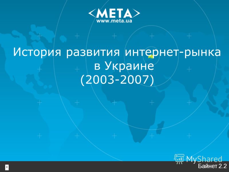 4 История развития интернет-рынка в Украине (2003-2007) Байнет 2.2