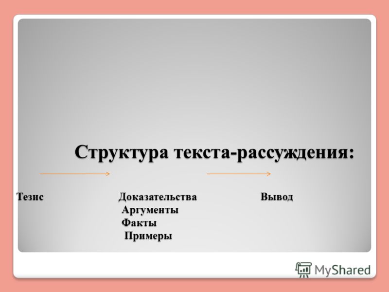 Убеждение собеседника Логическая схема Тезис