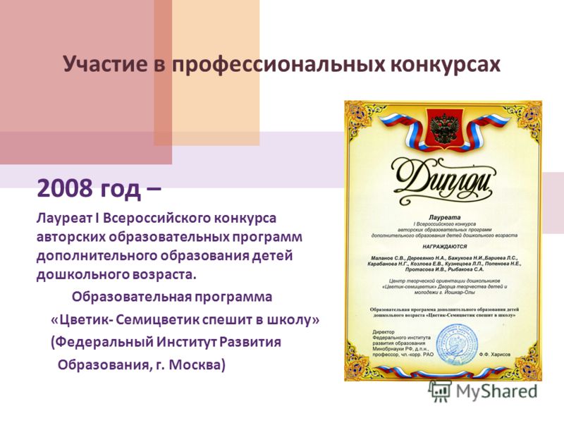 Итоги всероссийского конкурса программ дополнительного образования Итоги всероссийского конкурса программ дополнительного образования