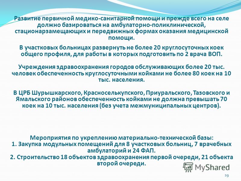 Федеральный проект первичная медико санитарная помощь