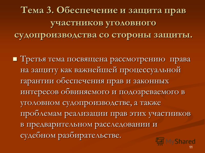 Курсовая работа: Участники уголовного процесса со стороны защиты