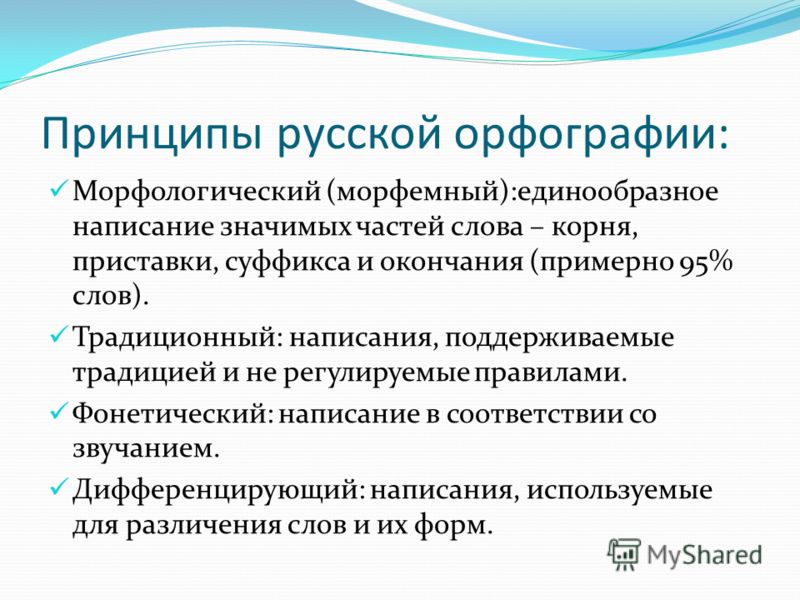 Принципы русской орфографии конспект урока в 10 классе