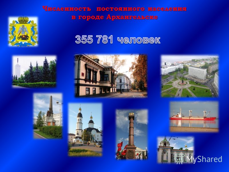 Численность постоянного населения в городе Архангельске