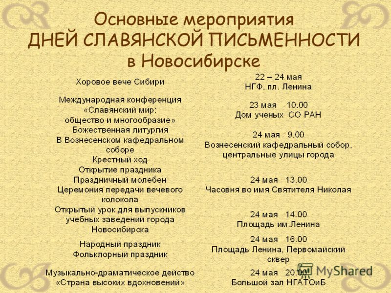 День Славянской Письменности Мероприятия В Библиотеке