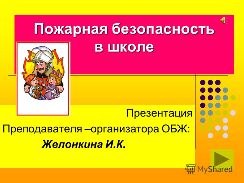 Презентации по обж в детском саду бесплатно