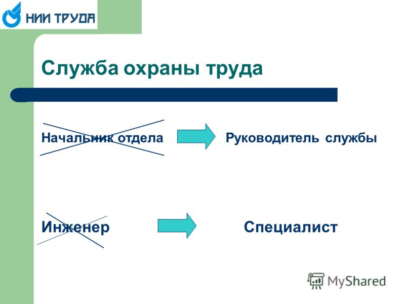 Руководитель Службы Охраны Труда