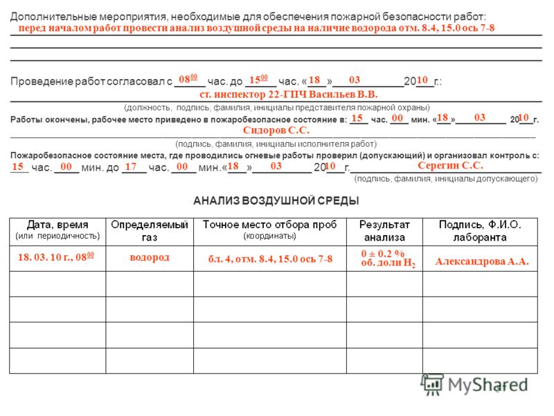 Наряд допуск на монтажные работы бланк скачать