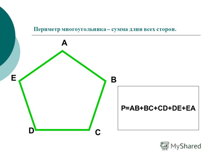 Как найти периметр многоугольника 4 класс