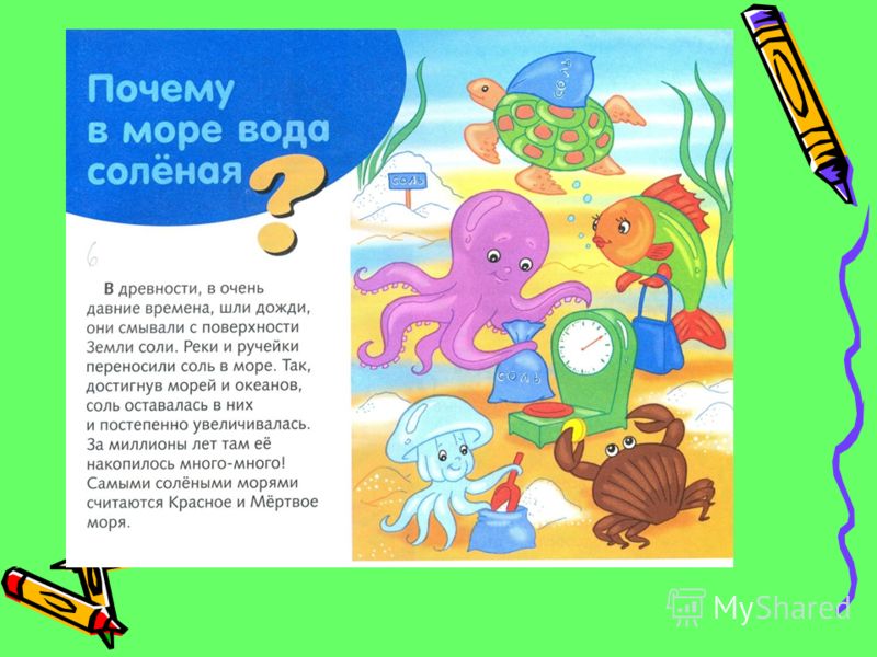 Проект почему в море вода соленая Проект почему в море вода соленая