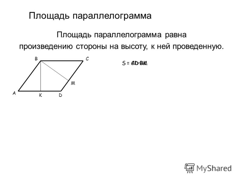 Площадь параллелограмма презентация фото HobbiArt.ru