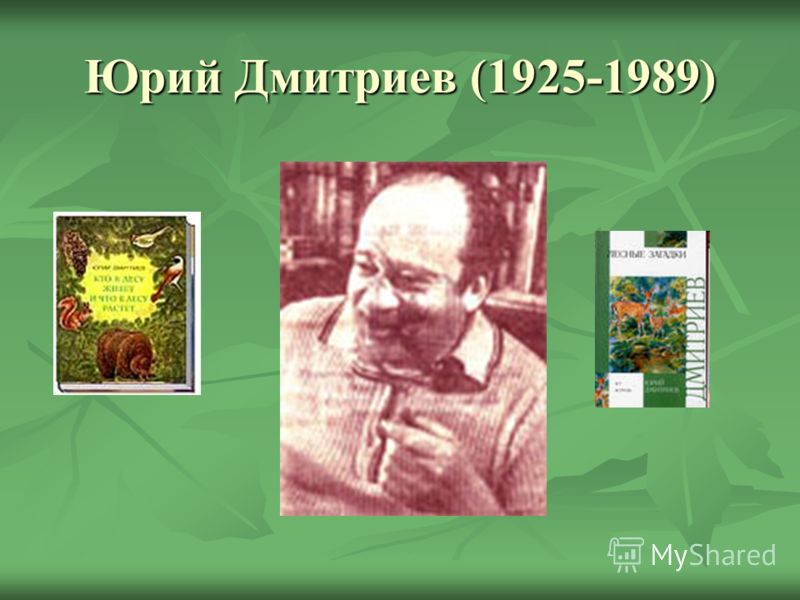 Ю Дмитриев Лесные Загадки