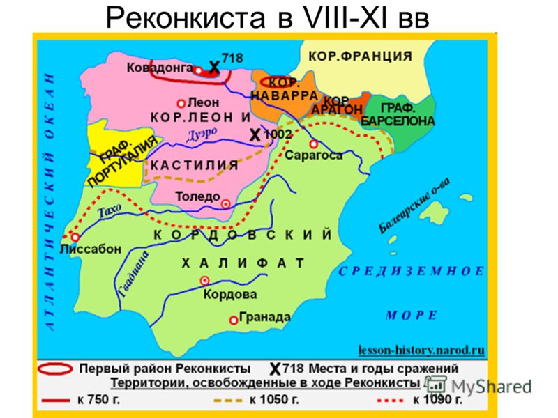 Реконкиста в VIII-XI вв