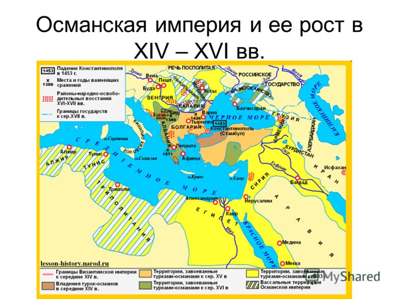 Османская империя и ее рост в XIV – XVI вв.