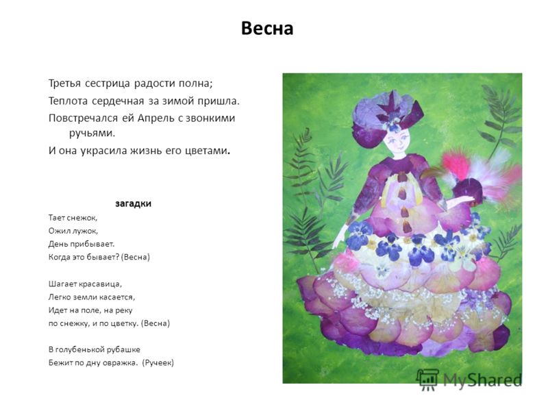 Стих про весну для 4-5 лет Стих про весну для 4-5 лет