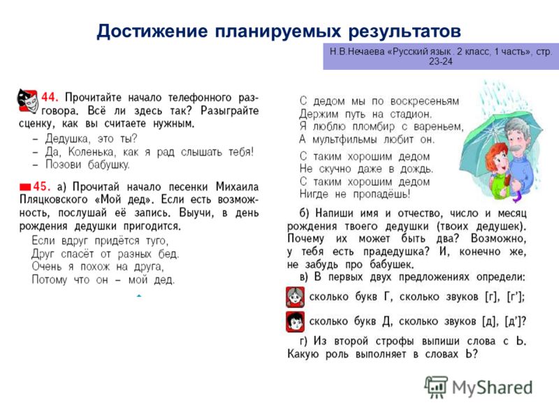 Русский язык 2 класс поздравление Русский язык 2 класс поздравление