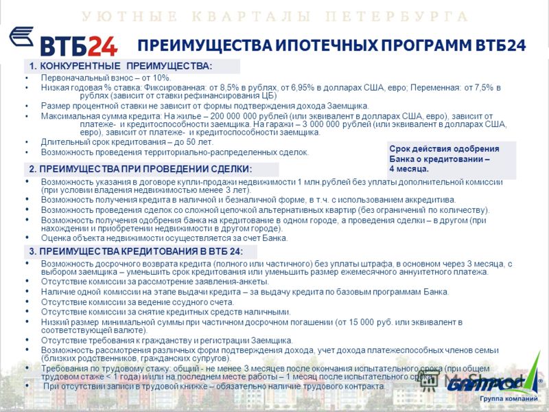 это Втб 24 месяц не оплатить кредит перед