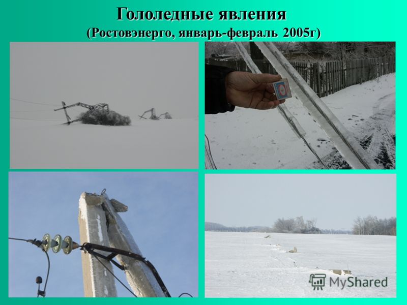 Гололедные явления (Ростовэнерго, январь-февраль 2005г)