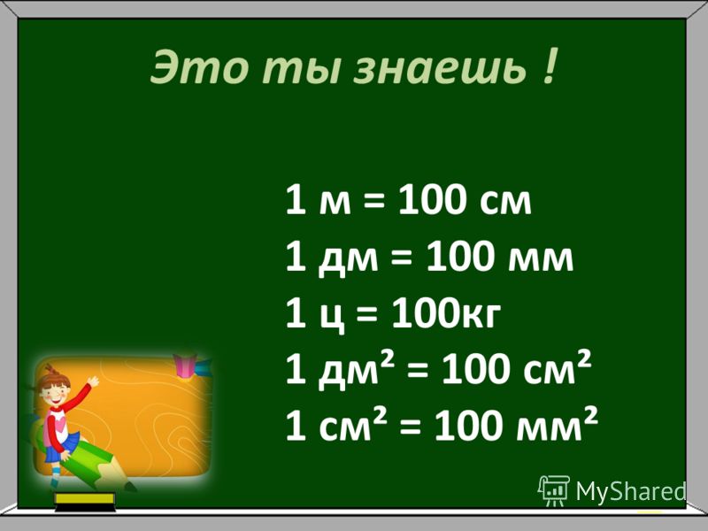 Конспект урока по математике в 3 классе по программе школа россия тема: квадратный метр