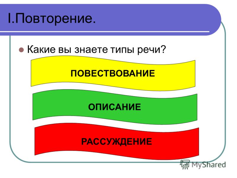 Рассуждение в разных стилях речи конспект урока