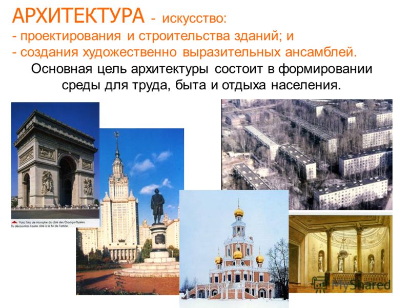 С архитектурой связаны виды искусства С архитектурой связаны виды искусства