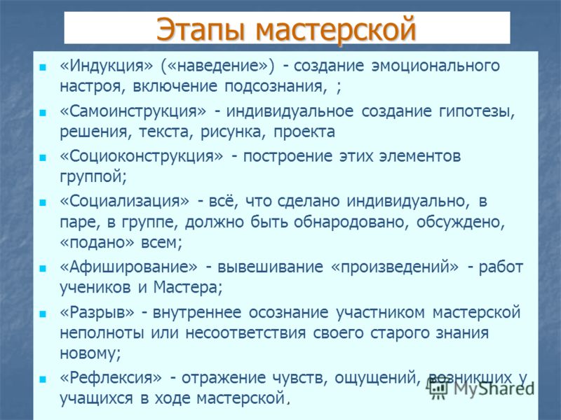 Индивидуальное создание гипотезы решения текста рисунка проекта
