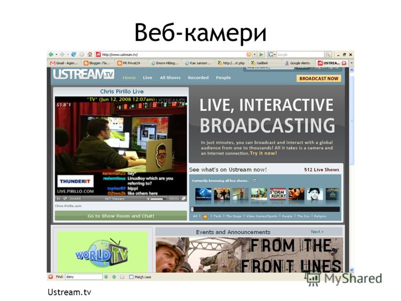 Веб-камери Ustream.tv