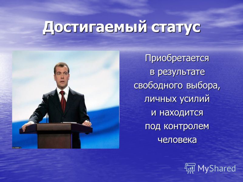 Предписанный статус приобретается в результате свободного выбора - Telegraph