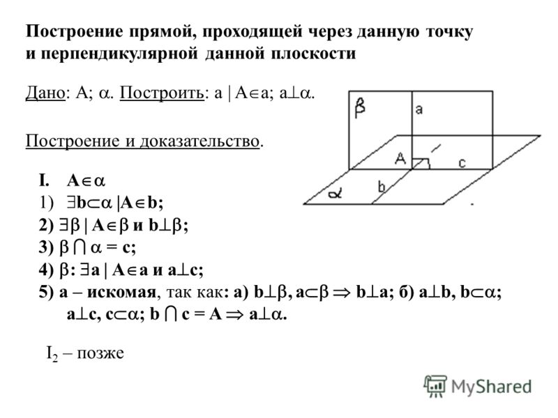 10 класс геометрия тема перпендикулярность