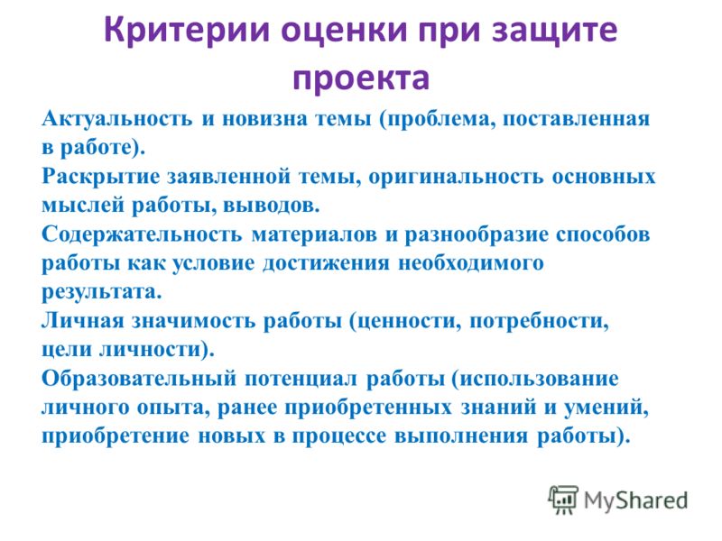 Справка по итогам защиты индивидуального проекта в 9 классе