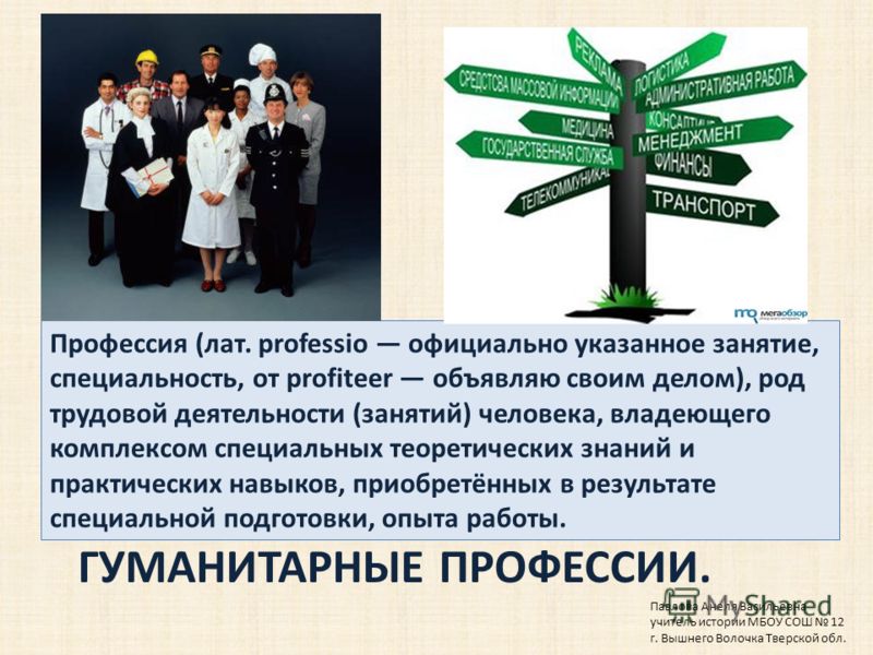 Профессия связанная с гуманитарными науками Профессия связанная с гуманитарными науками