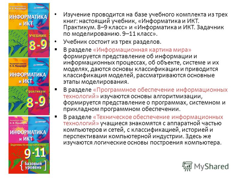 Готовые домашние задания по информатике и икт н в макаровой 6 класс