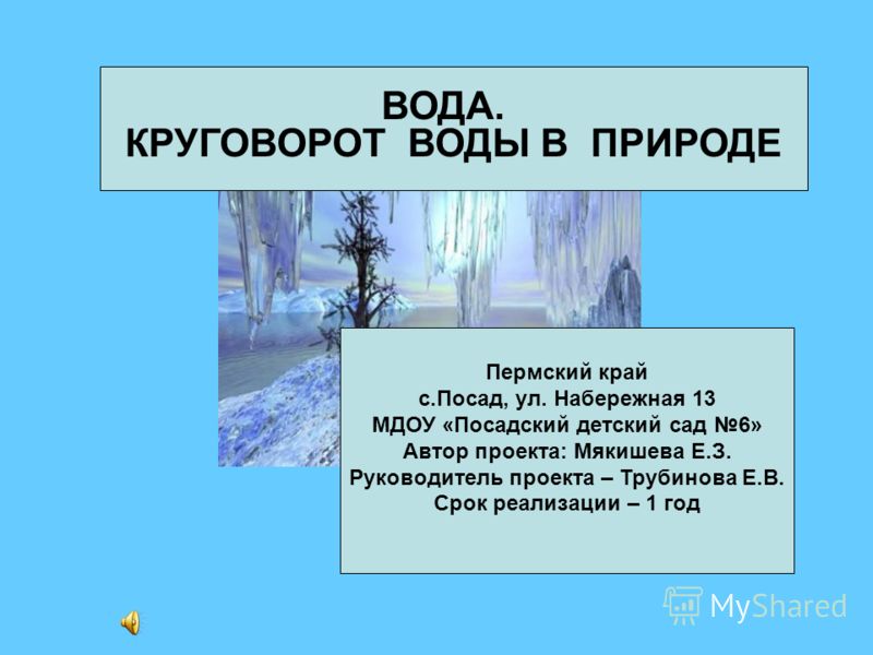 Презентация Про Воду Для Дошкольников
