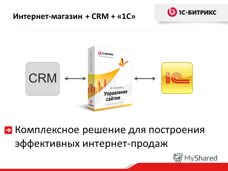 Интернет-магазин + CRM + « 1C » Комплексное решение для построения эффективных интернет-продаж CRM