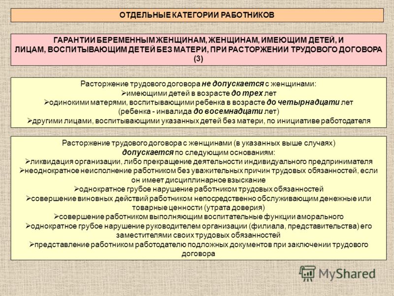 Гарантии беременным трудовой кодекс 8