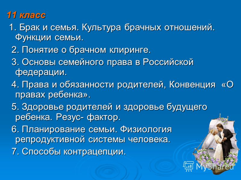 роль брака в семейном праве обвиняешь меня