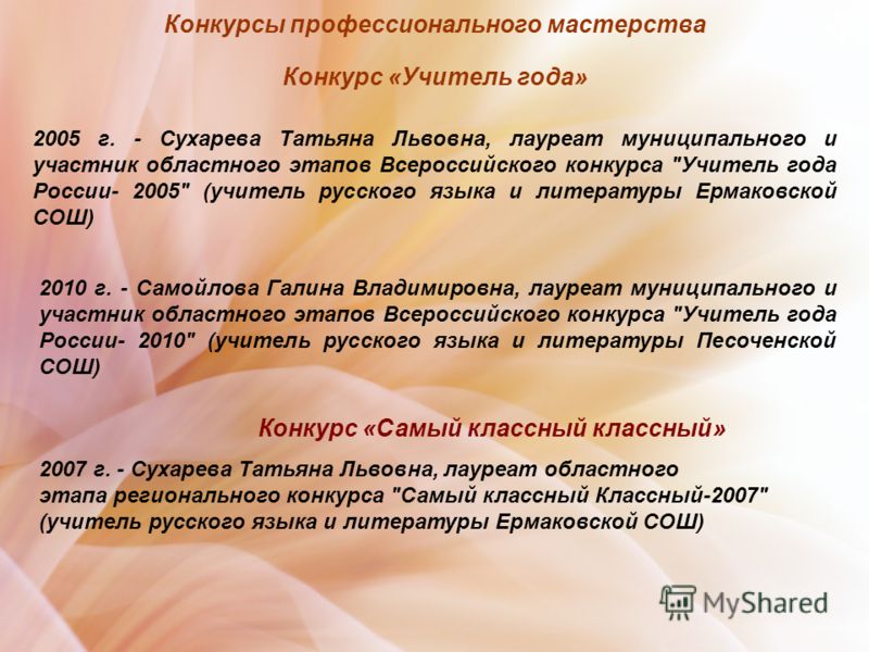 Характеристика на конкурс Характеристика на конкурс