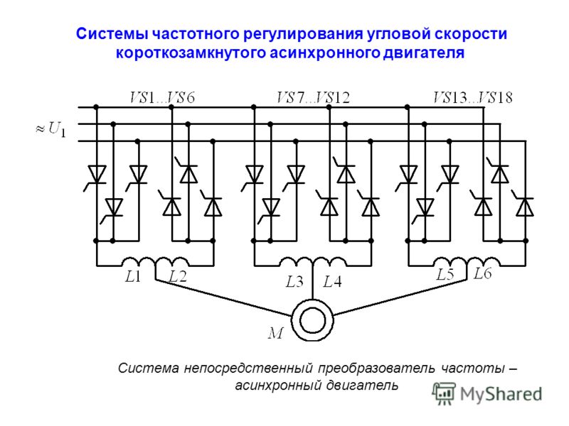 Схемы управления оборотами асинхронных двигателей