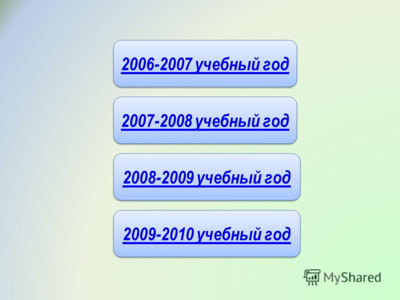 2009-2010 учебный год 2007-2008 учебный год 2008-2009 учебный год 2006-2007 учебный год