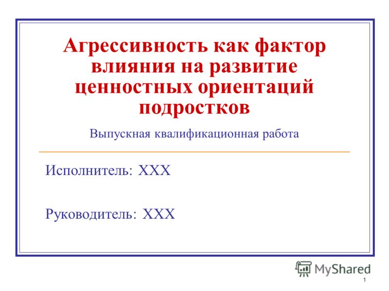 Агрессивность Подростков Дипломная Работа Агрессивность Подростков Дипломная Работа