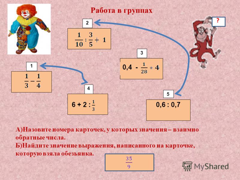 Карточки по математике работа в группах 2 класс