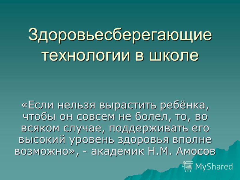  Методическое указание по теме Здоровьесберегающие технологии в школе