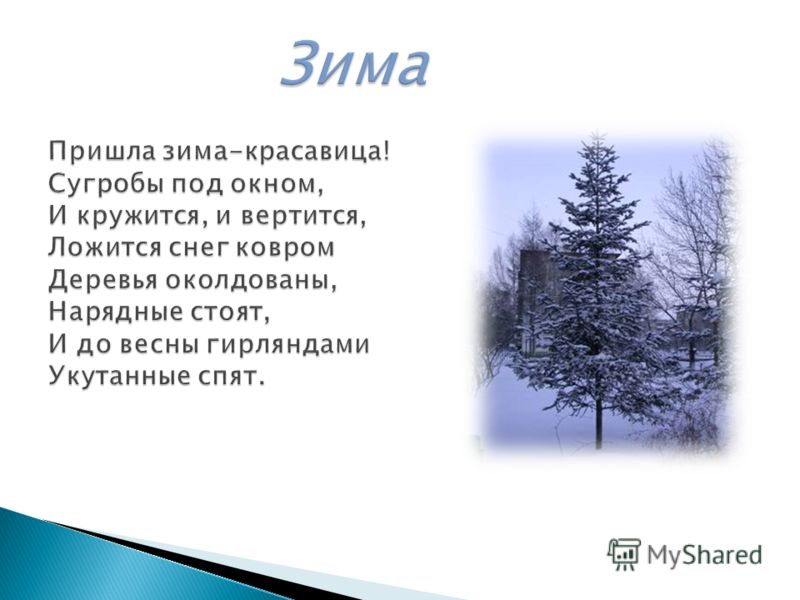 Стих Про Зиму 2 Класс